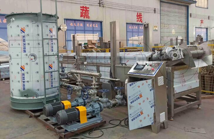 gas-heated boiler type fryer machine