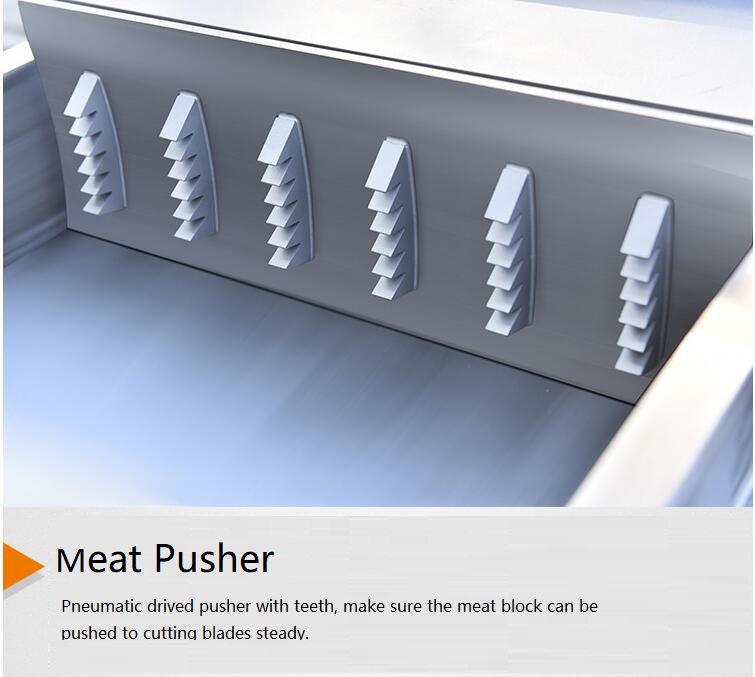 Industrial Meat Slicer meat pusher