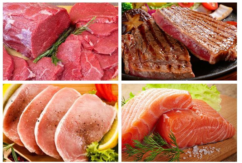 sliced meat by meat slicing machine