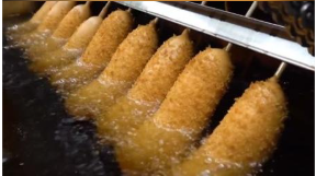 Hot Corn Dog Continuous Fryer
