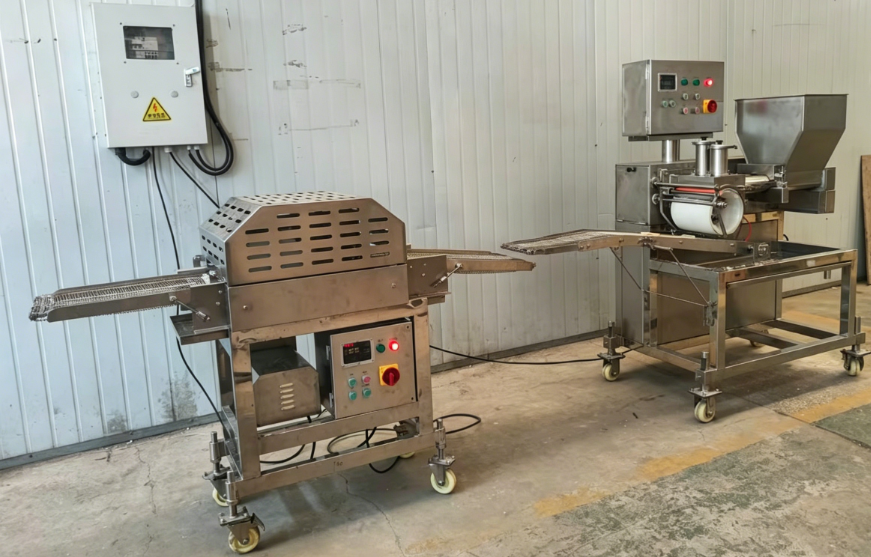 Industrial burger patty forming machine shipping to North Macedonia.png