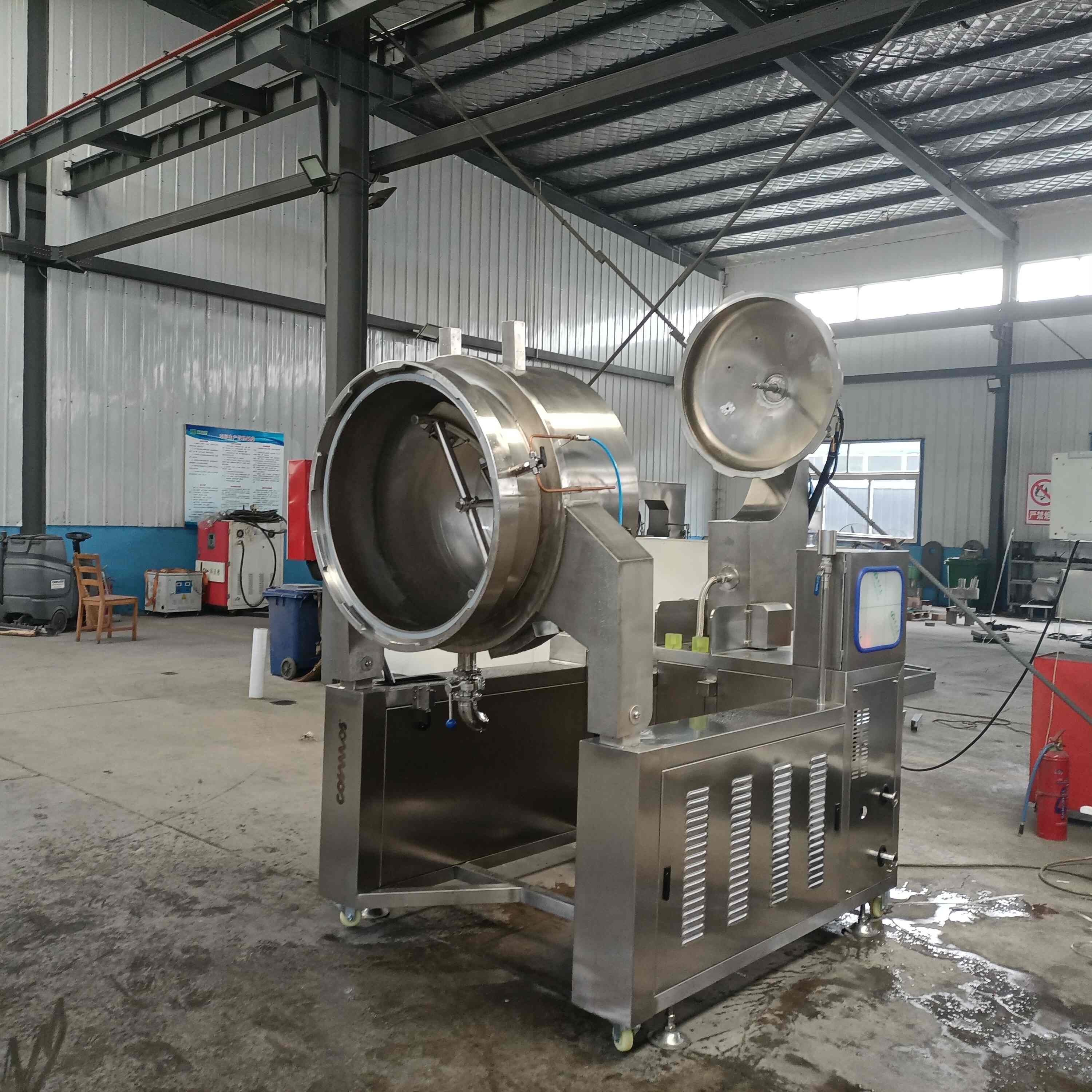 Industrial Pressure Cooking Mixer with Stirrer | 100L-1000L Automated Pressure Cooker Kettle for Food Processing