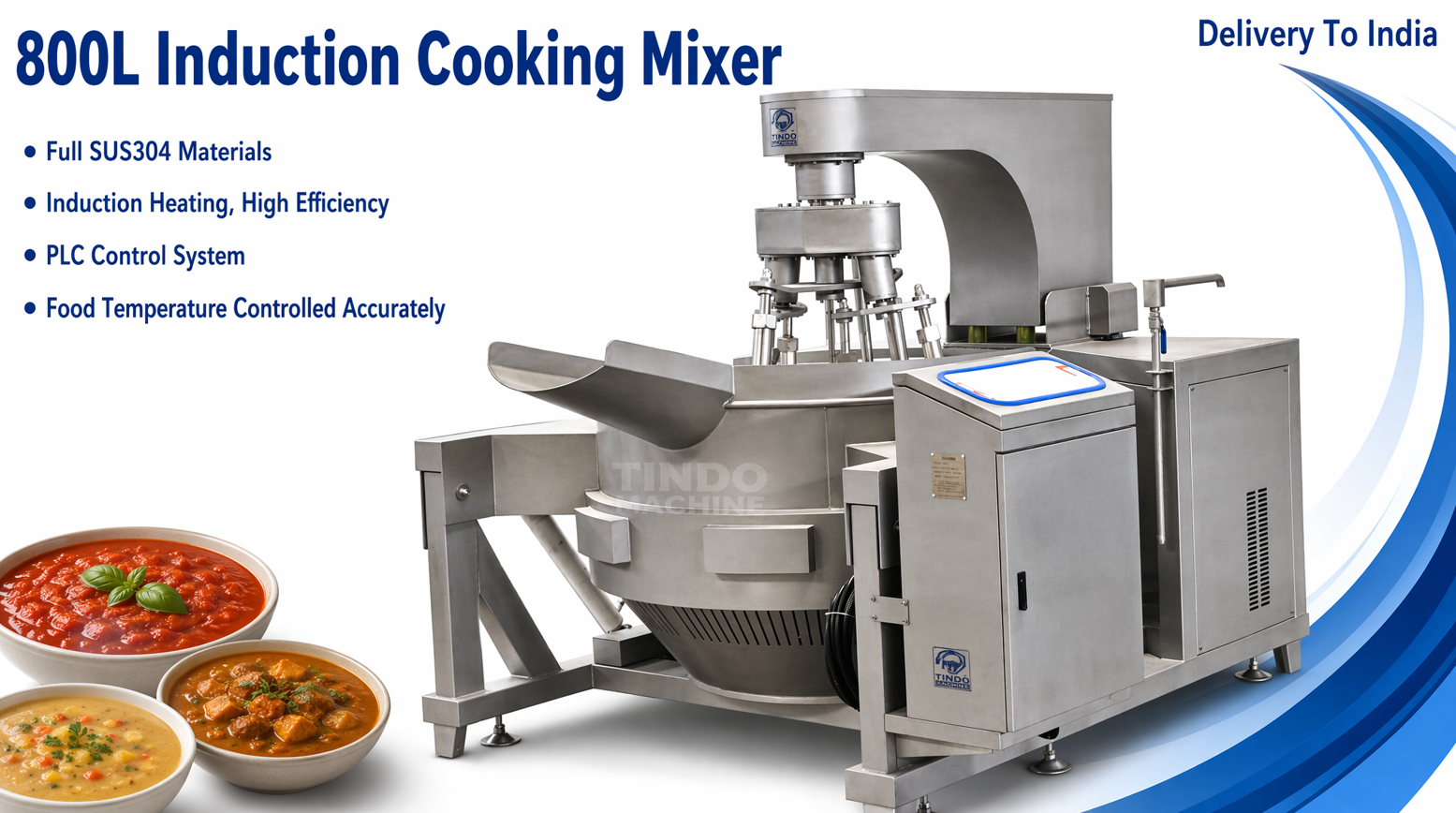 800L planetary cooking mixer India