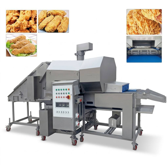 Double-Drum Preduster | FLU-DS Series Flour Coating Machine | TINDO