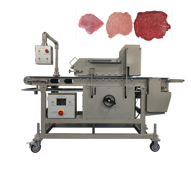 Industrial Meat Flattening Machine | 8-Roller Precision Meat Press for Poultry, Beef & Pork Processing Lines